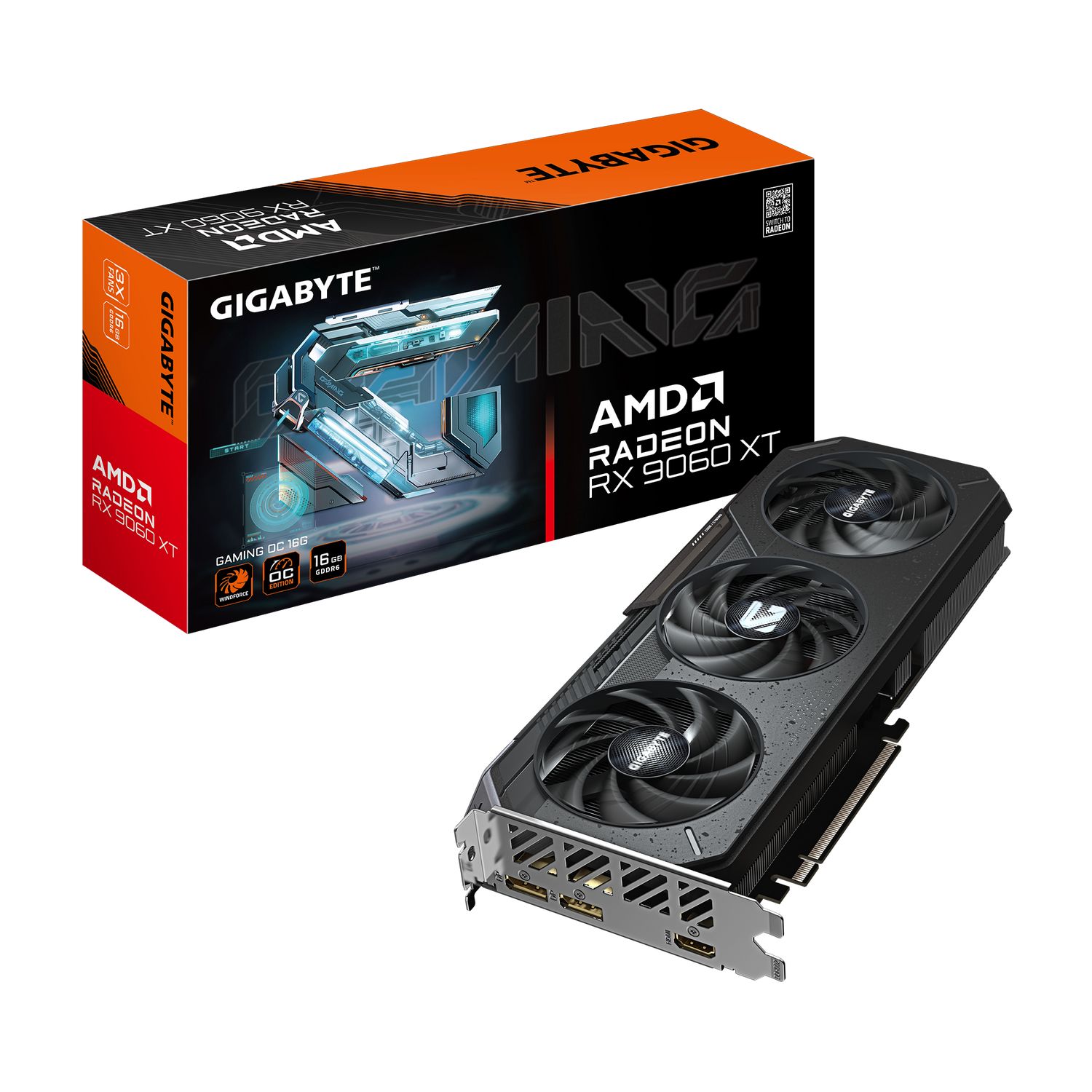 Placa video GIGABYTE Radeon RX 9060 XT GAMING OC 16 GB GDDR6 128 bit