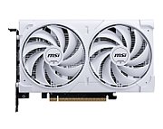 MSI Video Card NVIDIA GeForce RTX 5060 8G VENTUS 2X OC WHITE, 8GB GDDR7, 128-bit, 2535 MHz Boost, 3840 CUDA Cores, PCIe 5.0 (x8), 3x DP 2.1b, HDMI 2.1b, RAY TRACING, Dual Fan, 145W TDP, 8-pin PCIe Power, G-SYNC, 2-Slot, 3Y