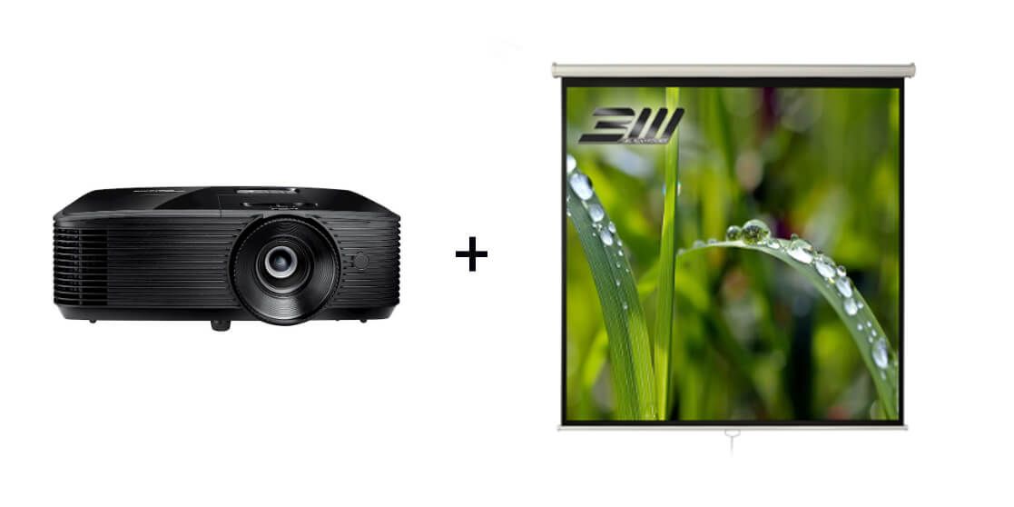 Pachet proiectie Home Cinema cu Videoproiector EPSON EH-TW7000, 4K PRO si Ecran electric EliteScreens ELECTRIC110XH