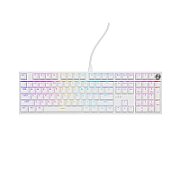Tastatura gaming mecanica cu fir Genesis Thor 404, iluminare RGB, switch Linear, switch model Gateron Yellow Pro, numar taste 107, 11 butoane multimedia, lungime cablu 1.8m, dimensiuni 439 x 133 x 41 mm, alb