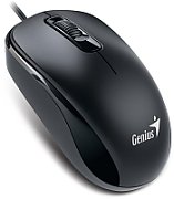 Mouse Genius DX-110, PC sau NB, cu fir, USB-C, optic, 1200 dpi, butoane/scroll 3/1, cablu 1.5m, negru