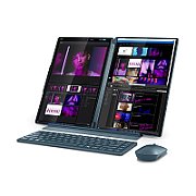 Laptop Lenovo Yoga Book 9 14IAH10 83KJ0015RM, 2 x 14 inch 2880 x 1800 Touchscreen, Intel 255H (16 C / 26 T, 2.5 GHz - 5.1 GHz, 24 MB cache, 28 W), 32 GB LPDDR5X, 1 TB SSD, Intel Arc 140T, Windows 11 Home, Tidal Teal