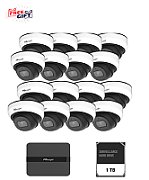 Kit supraveghere video Milesight 16 camere Dome MS-C2973-PD + 1 NVR  MS- N5016-PE