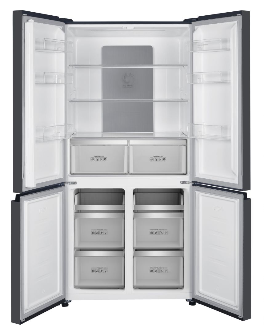 Side by Side HEINNER HSBS-HM600MDNFDXE++, No Frost, 600 L, Clasa E, Inox antracit