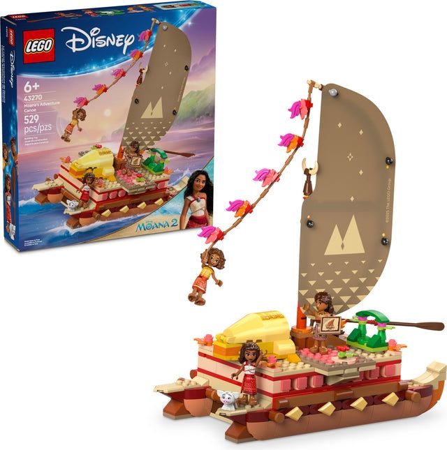 CANOEA DE AVENTURA A MOANEI, LEGO 43270
