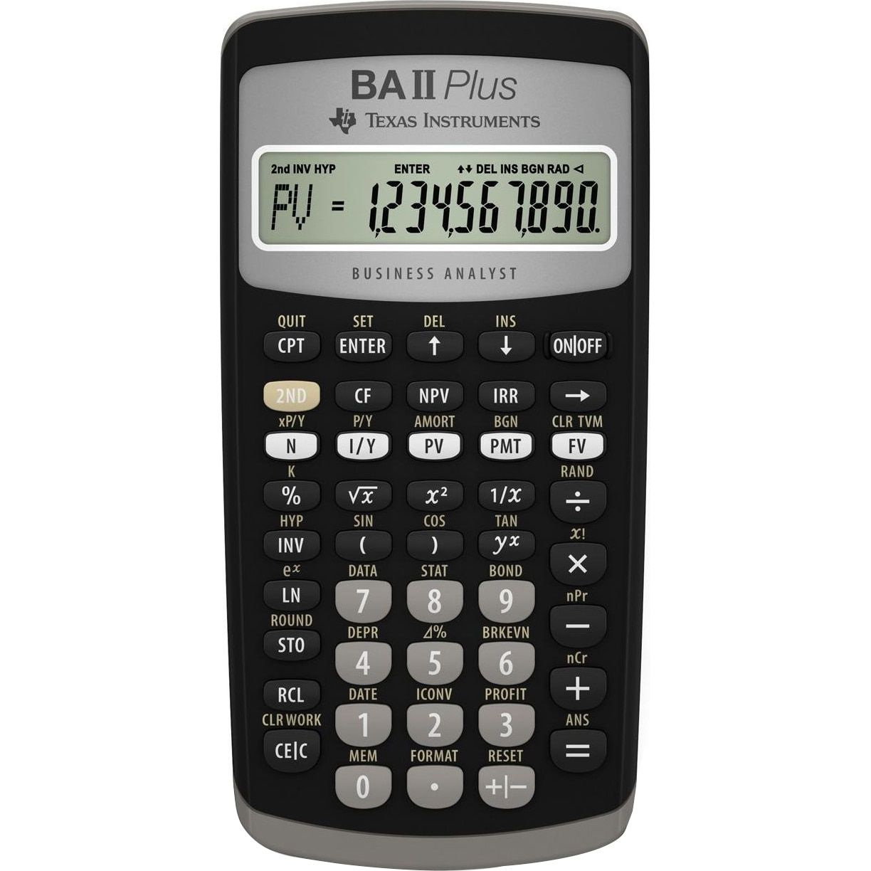 TEXAS INSTRUMENTS  CALC.STIINTIFIC TI-BA-II PLUS
