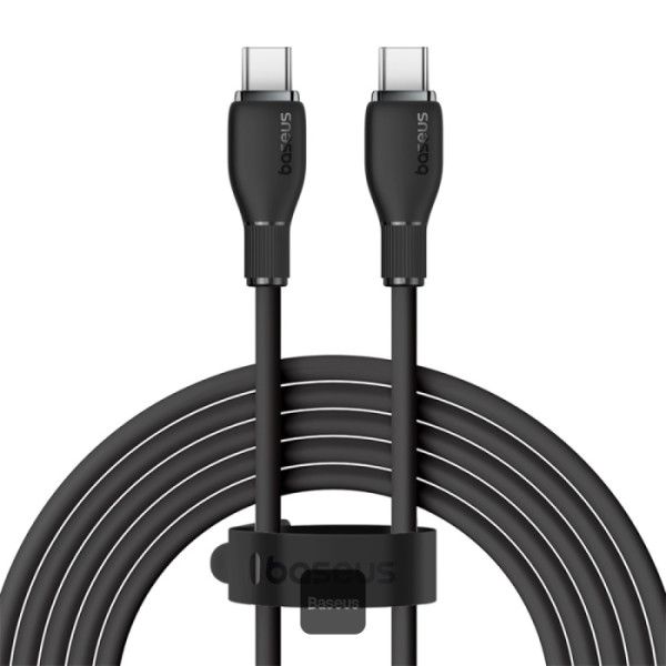 CABLU alimentare si date Baseus Pudding, Fast Charging Data Cable pt. smartphone, USB Type-C la USB Type-C 100W, 2m, negru  P10355702111-B2  (timbru verde 0.08 lei) - 6932172652913