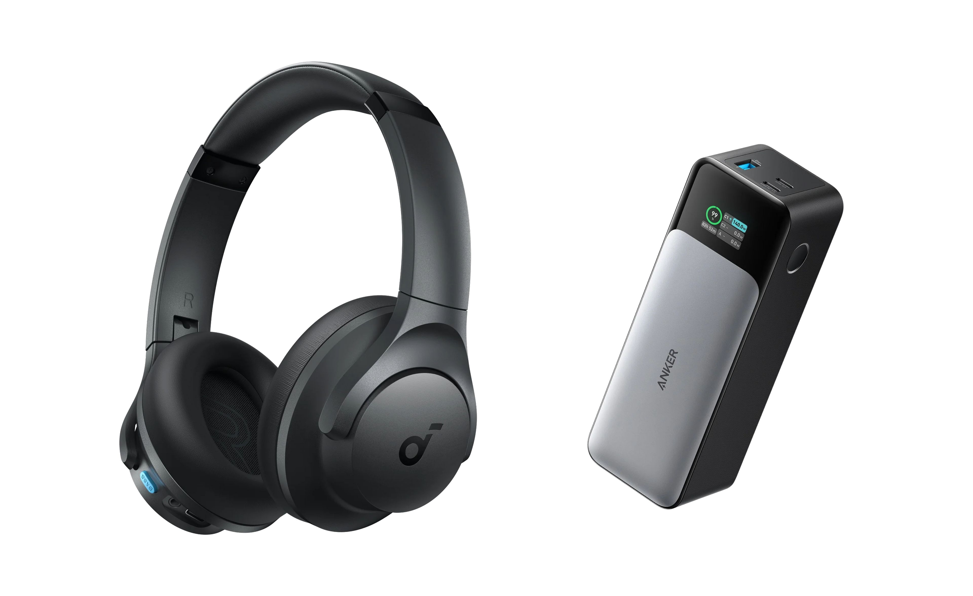 Casti Anker  Soundcore Q11i , Over-Ear, utilizare multimedia, Bluetooth 5.3, durata baterie pana la 60 ore, difuzor 40mm, negru,  A3005GA1  (timbru verde 0.08 lei) - 0194644287290