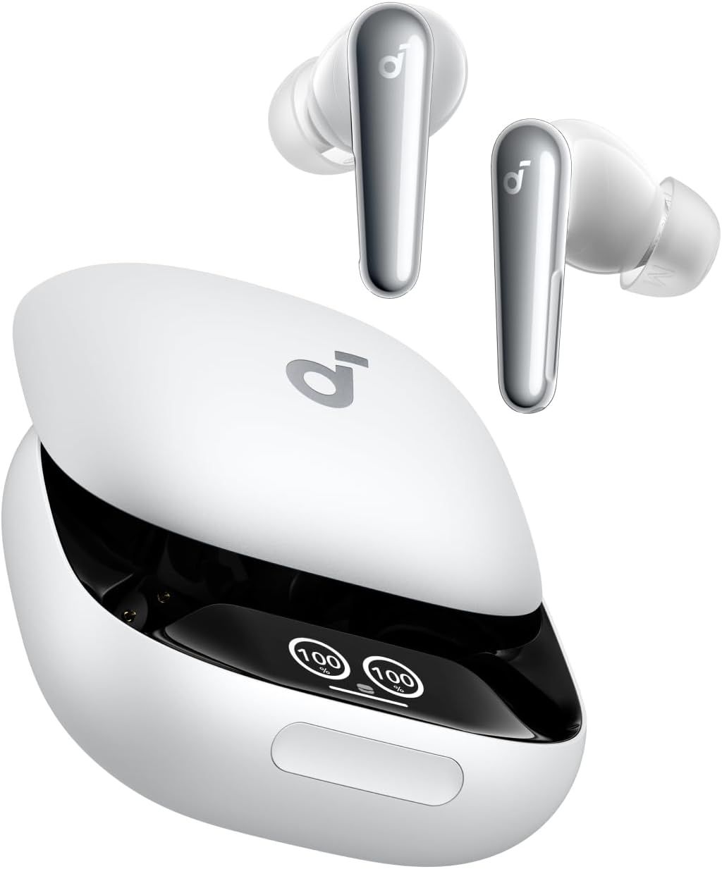 Casti TWS Anker  Soundcore Liberty 4 Pro , tip butoni, utilizare multimedia, Bluetooth 5.3, 6 x mic, durata baterie pana la 40 ore, IPX5, ANC, alb,  A3954G21  (timbru verde 0.08 lei) - 0194644207427