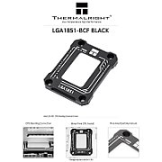 Contact frame Thermalright, compatibil LGA 1851 aliaj aluminiu, 53.5x70 x6.25mm, negru,  LGA 1851-BCF-Black V2 
