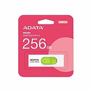 MEMORIE USB 3.2 ADATA 256 GB, retractabila, alb &amp verde, carcasa plastic  AUV320-256G-RWHGN  (include timbru verde 0.01 lei)