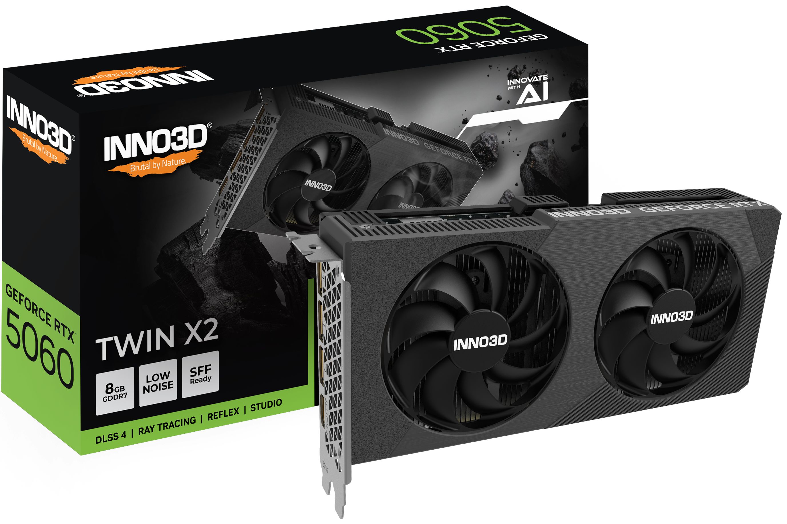 Placa video Inno3D GeForce RTX 5060 TWIN X2 8 GB GDDR7 128 bit