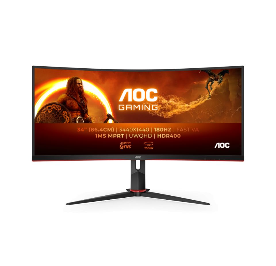 RESIGILAT: AOC Monitor Gaming CU34G2XP BK (CU34G2XP/BK)