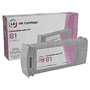 HP Cartuş de cerneală cu coloranţi 81 Magenta Deschis de 680 ml
