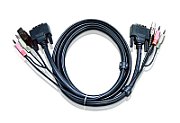 ATEN 2L-7D02UD cabluri KVM Negru 1,8 m