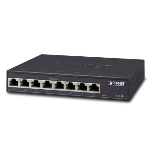 Planet PLANET GSD-805 switch-uri Fara management Gigabit Ethernet (10/100/1000) Negru