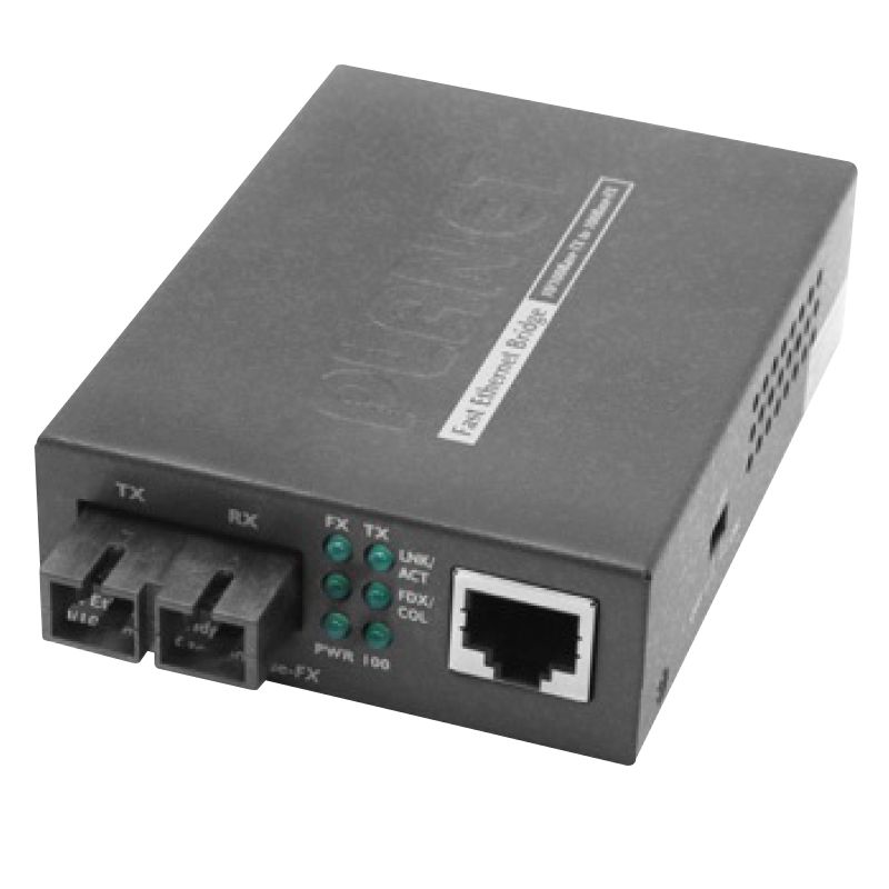 PLANET FT-802S50 convertoare media pentru rețea 100 Mbit/s 1310 nm Monomodală Negru