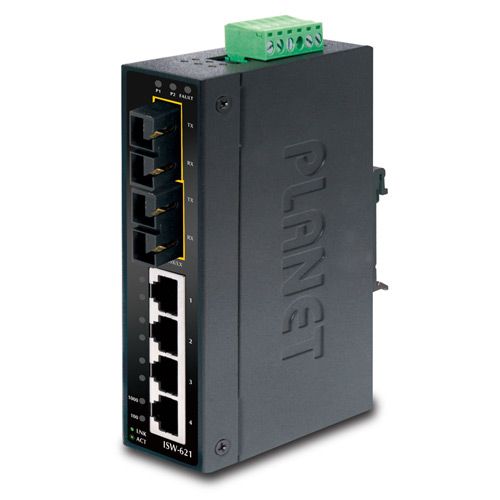Planet PLANET ISW-621 switch-uri Fara management L2 Fast Ethernet (10/100) Negru