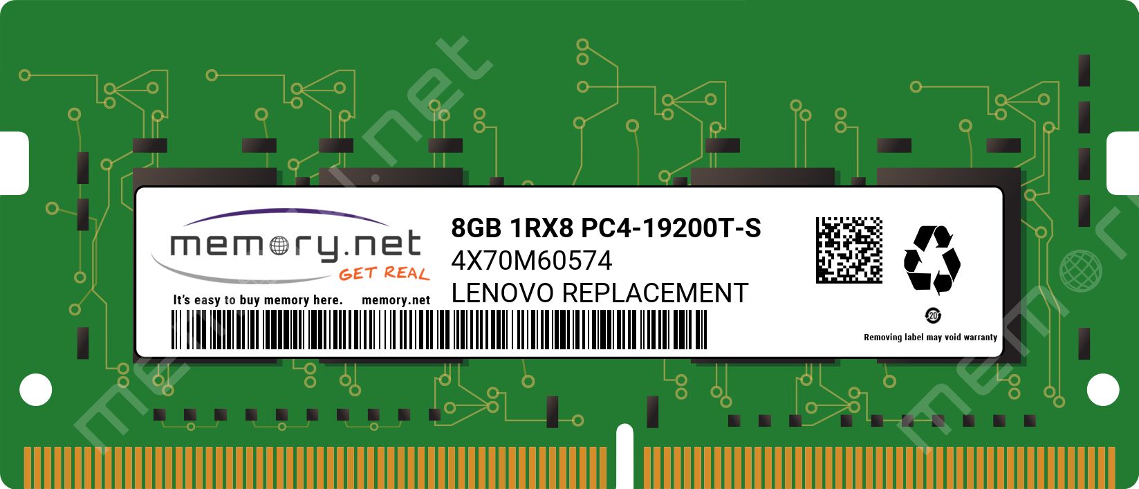 Lenovo Lenovo 4X70M60574 module de memorie 8 Giga Bites DDR4 2400 MHz
