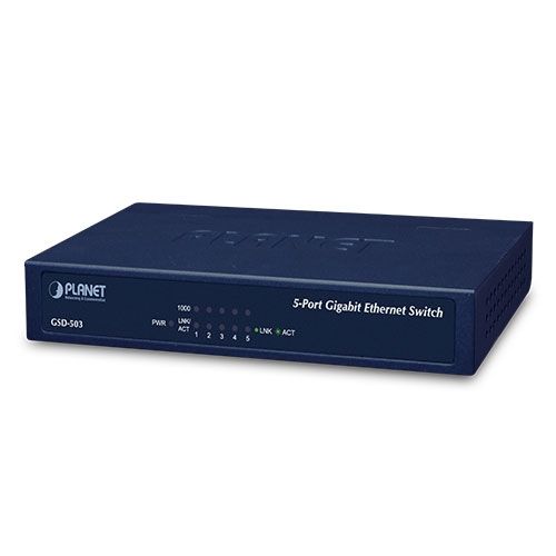 Planet PLANET GSD-503 switch-uri Gigabit Ethernet (10/100/1000) Albastru