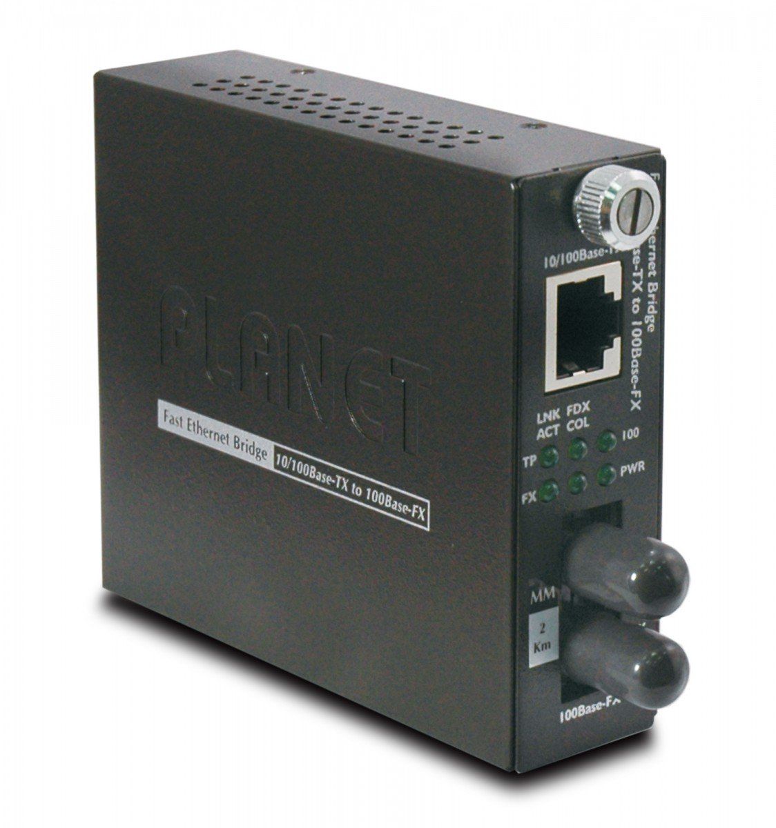 PLANET FST-801 convertoare media pentru rețea 100 Mbit/s 1310 nm Multimodală Negru