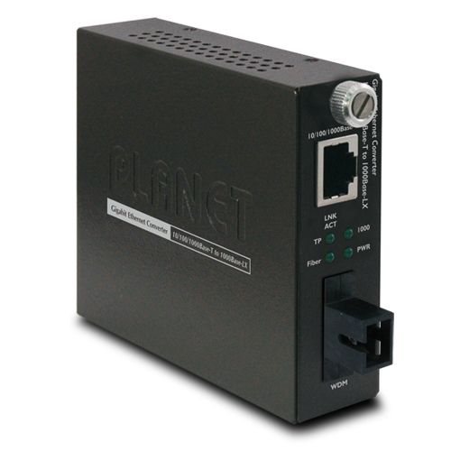 PLANET GST-806B60 convertoare media pentru rețea 2000 Mbit/s 1550 nm Negru