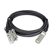 PLANET CB-QSFP4X10G-3M cabluri din fibră optică QSFP+ 4x SFP+ Negru