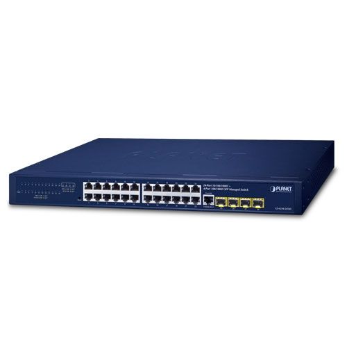 Switch Planet GS-4210-24T4SR, 24 porturi 10/100/1000 Mbps