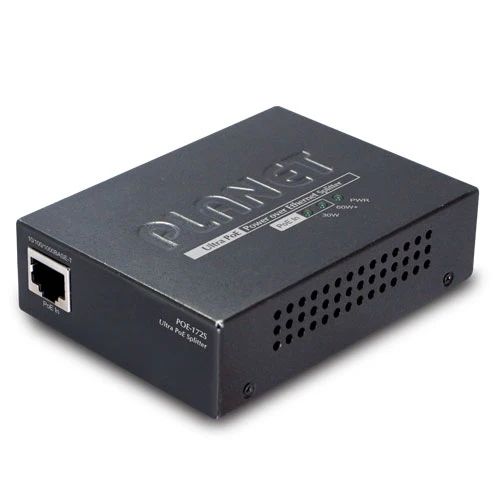 PLANET POE-172S separatoare de rețea Negru Power over Ethernet (PoE) Suport