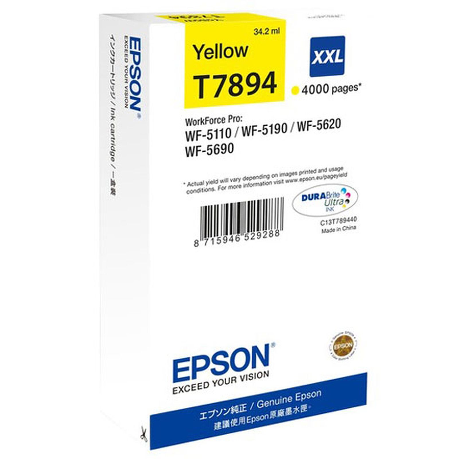 Cartus cerneala Epson C13T789440 ,Galben ,34.2 ml ,Original (Wf-5620Dwf) 