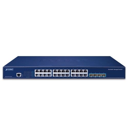 PLANET Layer 3 24-Port 10/100/1000T Gestionate L3 Gigabit Ethernet (10/100/1000) 1U Albastru