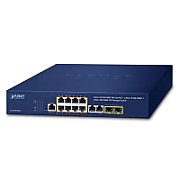 PLANET IPv4/IPv6, 8-Port Managed Gestionate L2/L4 Gigabit Ethernet (10/100/1000) Power over Ethernet (PoE) Suport 1U Albastru