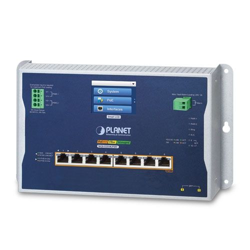 Switch Planet WGS-5225-8UP2SV, 8 porturi 10/100/1000 Mbps