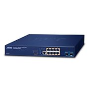 Planet PLANET Wireless AP Managed Switch Gestionate Gigabit Ethernet (10/100/1000) Power over Ethernet (PoE) Suport 1U Albastru