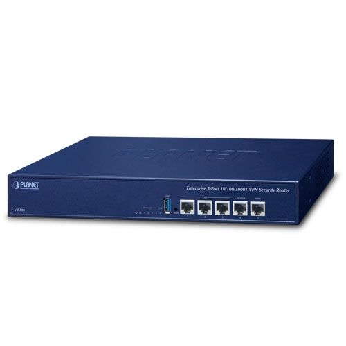 PLANET Enterprise 4-Port router cu fir Gigabit Ethernet Albastru
