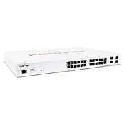 Fortinet FS-124E-POE switch-uri Gestionate L2 Gigabit Ethernet (10/100/1000) Power over Ethernet (PoE) Suport 1U Alb