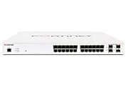 Fortinet FS-124E-POE switch-uri Gestionate L2 Gigabit Ethernet (10/100/1000) Power over Ethernet (PoE) Suport 1U Alb