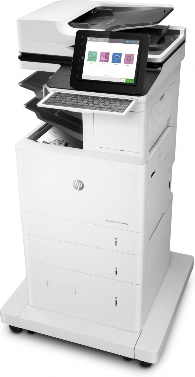 HP LaserJet Enterprise Flow MFP M635z, Imprimare,copiere,scanare,fax, Scanare către e-mail imprimare faţă-verso alimentator ADF de 150 de coli eficienţă ener