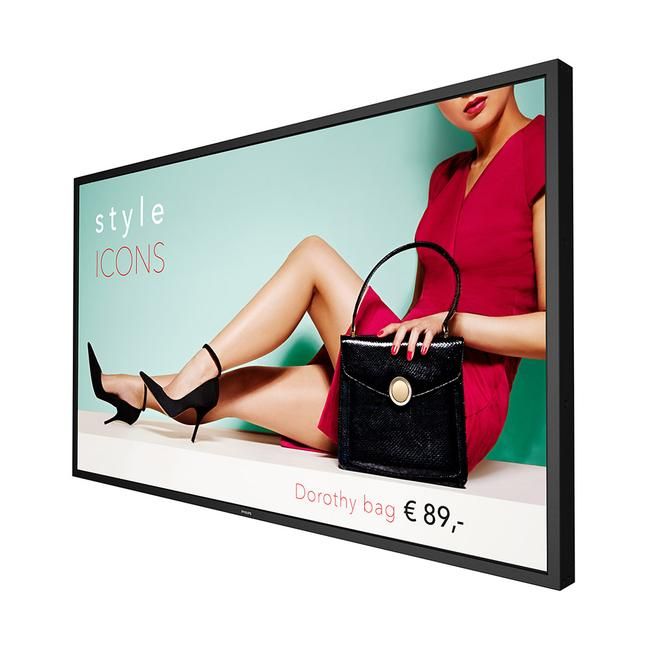 Philips 75BDL4003H - 75  Diagonal Class (74.5  viewable) - H-Line Series LED-backlit LCD display - digital signage - Android - 4K UHD.