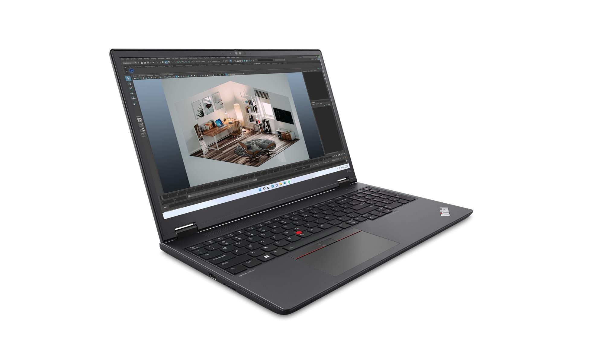 Laptop Lenovo ThinkPad P16v AMD G1 21FE000SIX, 16 inch 1920 x 1200, AMD Ryzen 7  7840HS (8 C / 16 T, 3.8 GHz - 5.1 GHz, 8 MB + 16 MB cache), 32 GB DDR5, 1 TB SSD, Nvidia RTX A1000, Windows 11 Pro, Negru