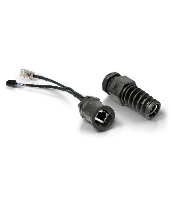 QuWireless QRJ45-PL cabluri de rețea Negru 0,38 m