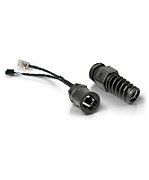 QuWireless QRJ45-PL cabluri de rețea Negru 0,38 m