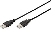 Digitus AK-300101-010-S cabluri USB USB 2.0 1 m USB A Negru