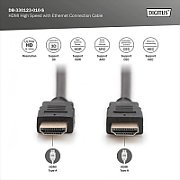 Digitus DB-330123-010-S cablu HDMI 1 m HDMI Tip A (Standard) Negru