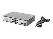 Digitus DN-95140 switch-uri Fara management Gigabit Ethernet (10/100/1000) Power over Ethernet (PoE) Suport Negru, Argint