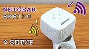 NETGEAR EX6110 Transmițător & receptor rețea Alb 10, 100, 300 Mbit/s