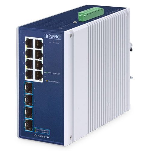 Switch Planet IGS-1000-8T4X, 8 porturi 10/100/1000 Mbps