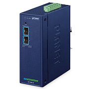 PLANET IP40 Industrial 2-Port convertoare media pentru rețea 10000 Mbit/s Albastru
