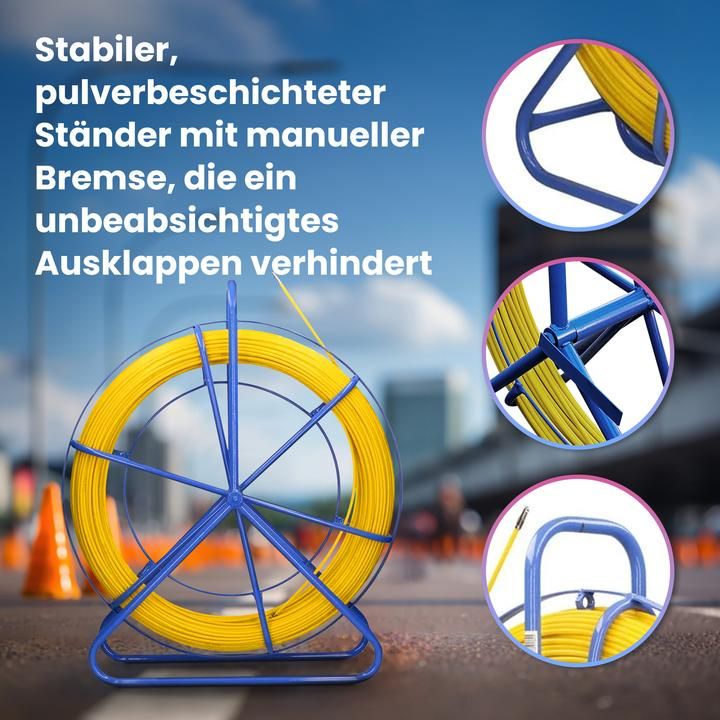 Extralink EX.16002 derulatoare pentru cabluri Albastru, Galben