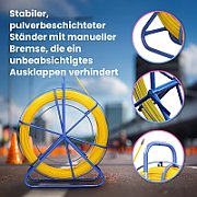 Extralink EX.16002 derulatoare pentru cabluri Albastru, Galben